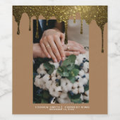 Étiquettes de vin Mariage personnalisés, Bouteille (Étiquettes simples)