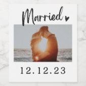 Étiquettes de vin mariés avec goût et simplicité (Étiquettes simples)