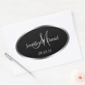 Étiquettes de vin Monogram personnalisés à Customi (Enveloppe)