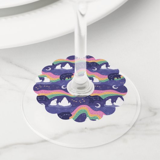 Étiquettes de vin Northern Lights (De près)