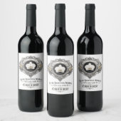étiquettes de vin orchidée cheers (Bouteilles)