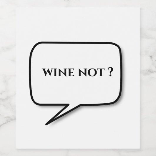 étiquettes de vin pas vin (Étiquettes simples)