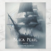 Étiquettes de vin personnalisé Pirate (Étiquettes simples)