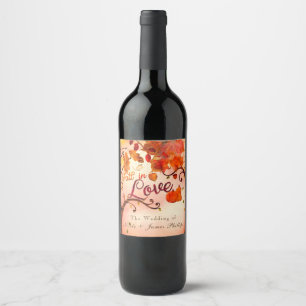 Étiquettes de vin personnalisées Automne Fantaisis