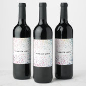 étiquettes de vin personnalisées avec aquarelle et (Bouteilles)