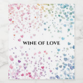 étiquettes de vin personnalisées avec aquarelle et (Étiquettes simples)
