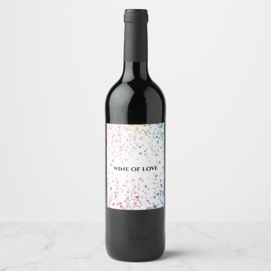 étiquettes de vin personnalisées avec aquarelle et (Devant)