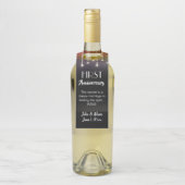 Étiquettes de vin personnalisées pour anniversaire (Sur bouteille)