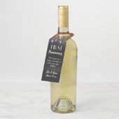 Étiquettes de vin personnalisées pour anniversaire (Incliné)