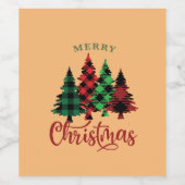 Étiquettes de vin personnalisés, Noël de vacances  (Étiquettes simples)