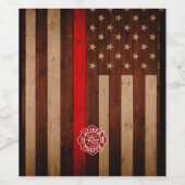 Étiquettes de vin pompier (Étiquettes simples)