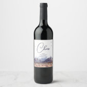Étiquettes de vin pour anniversaire marquant une é (Devant)