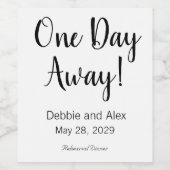 Étiquettes de vin pour dîner de répétition à un jo (Étiquettes simples)