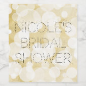 Étiquettes de vin pour fête moderne glamour en or  (Étiquettes simples)