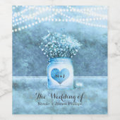 Étiquettes de vin pour pot Mason et souffle de béb (Étiquettes simples)