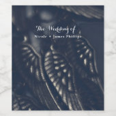 Étiquettes de vin pour soirée gothique glamour ave (Étiquettes simples)