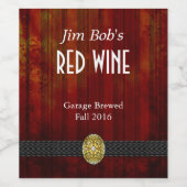 Étiquettes de vin Rich Red (Étiquettes simples)