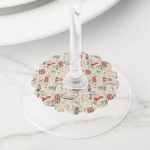 Étiquettes de vin vintage de Londres