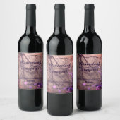 Étiquettes de vin "Winterleaf" Saumon Top, Set de (Bouteilles)