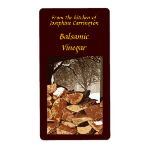 Étiquettes de vinaigre balsamique