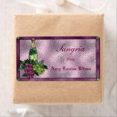 Étiquettes de vins faits maison (En situation)