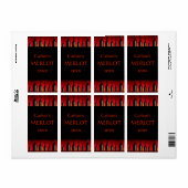 Étiquettes de vins maison (Vertical) (Feuille entière)