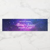 Étiquettes d'eau Galaxy Personnalisé (Étiquettes simples)