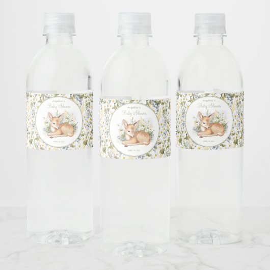 Étiquettes d'eau pour le baby shower. (Bouteilles)