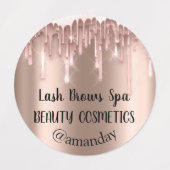 Étiquettes Déchets Rose Corps Cosmétique Balm Soap Nails (Design 2)