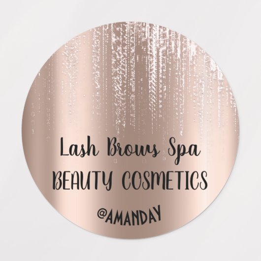 Étiquettes Déchets Rose Corps Cosmétique Baume Soap Nails Del (Design 2)