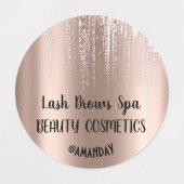 Étiquettes Déchets Rose Corps Cosmétique Baume Soap Nails Del (Design 1)