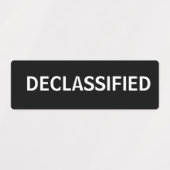 Étiquettes déclassifié (Design 1)