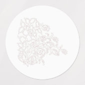 Étiquettes Décor rouge orangé (Design 2)