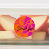 Étiquettes Dégradé orange et rose chaud 15 sets (Apposé)