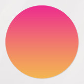 Étiquettes dégradé rose et orange (Design 2)