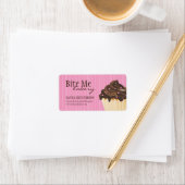 Étiquettes d'emballage Cupcake Business (En situation)