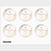 Étiquettes d'emballage de produits floraux blanc e (Feuille)