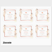 Étiquettes d'emballage de produits floraux Rose bl (Feuille)