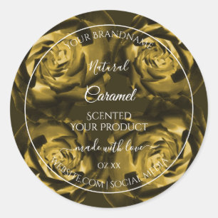 Étiquettes d'emballage de produits floraux Roses j