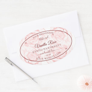 Étiquettes d'emballage de produits floraux Roses r