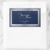 Étiquettes d'emballage de produits foncé et argent (Sac)