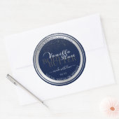 Étiquettes d'emballage de produits foncé et argent (Enveloppe)