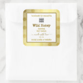 Étiquettes d'emballage de produits Gold White Cust (Sac)