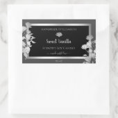 Étiquettes d'emballage de produits gris noir Cadre (Sac)