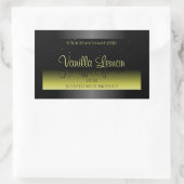 Étiquettes d'emballage de produits Jaune Noir Part (Sac)