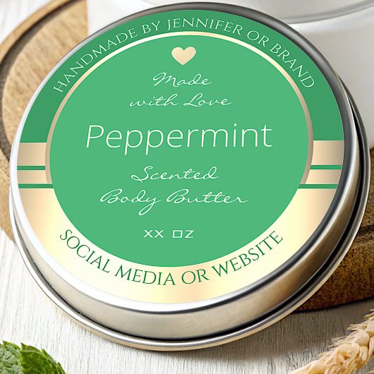 Étiquettes d'emballage de produits modernes Vert e