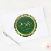 Étiquettes d'emballage de produits nobles Vert fon (Enveloppe)