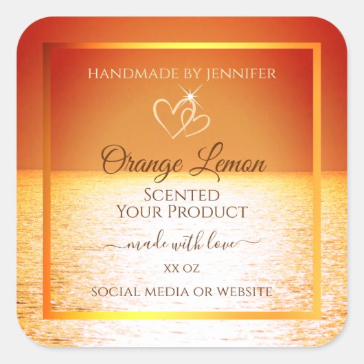 Étiquettes d'emballage de produits Ocean Design (Devant)