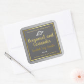 Étiquettes d'emballage de produits Silver Grey (Enveloppe)