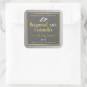 Étiquettes d'emballage de produits Silver Grey (Sac)